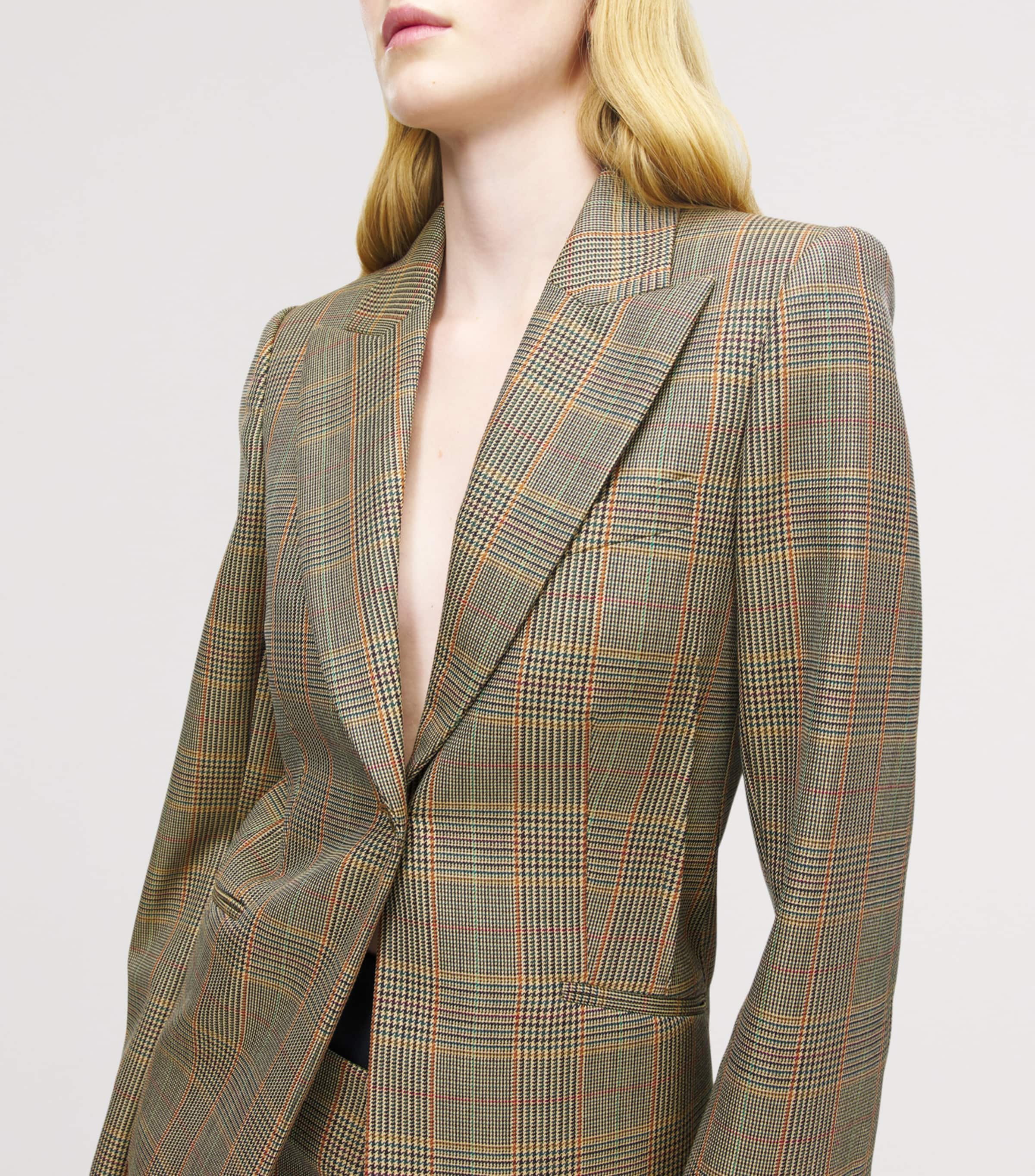 Wool Check Blazer 9101 Image 6