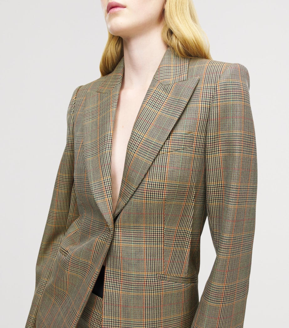 Wool Check Blazer 9101 Image 6