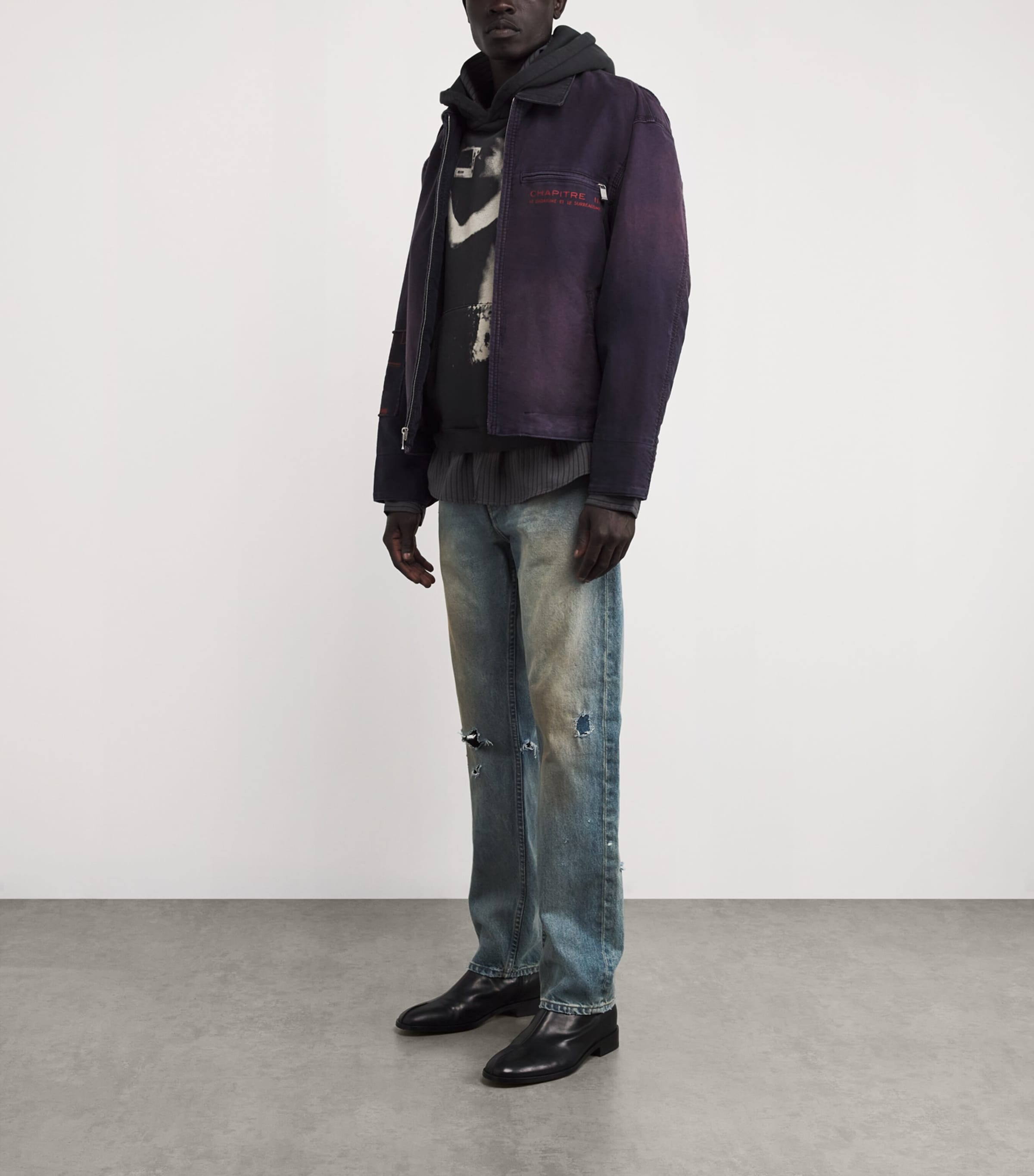 Cotton Moleskin Chapter XII Work Jacket FADED PURPLE Image 2