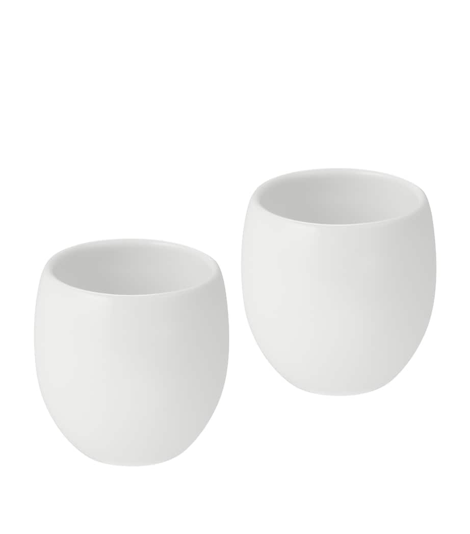 Porcelain MOOD Espresso Cups (Set of 2) WHITE Image 1