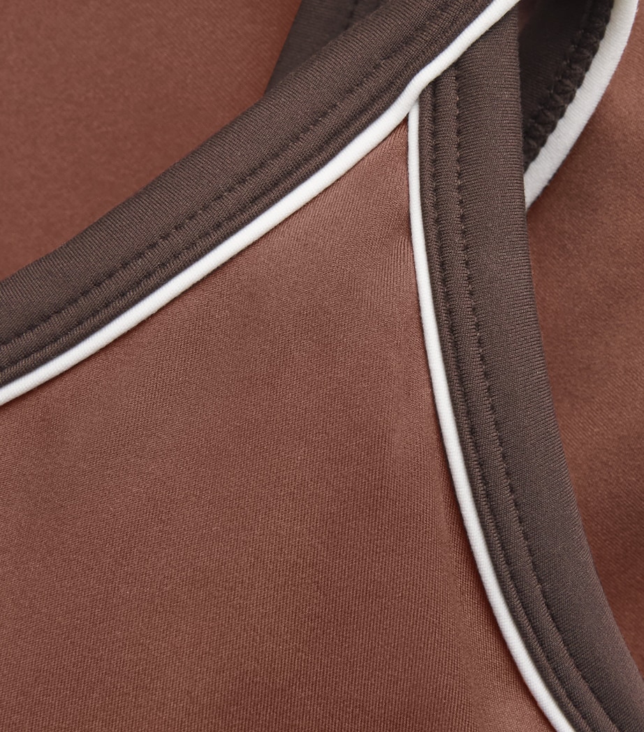 Varley Womens FreeSoft Piper Sports Bra Brown Stone Image 6