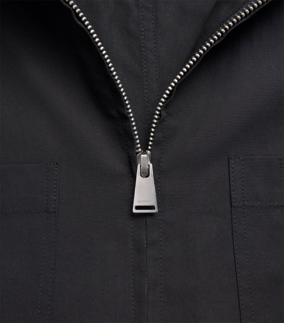 Cotton-Blend Overshirt BLACK Image 5