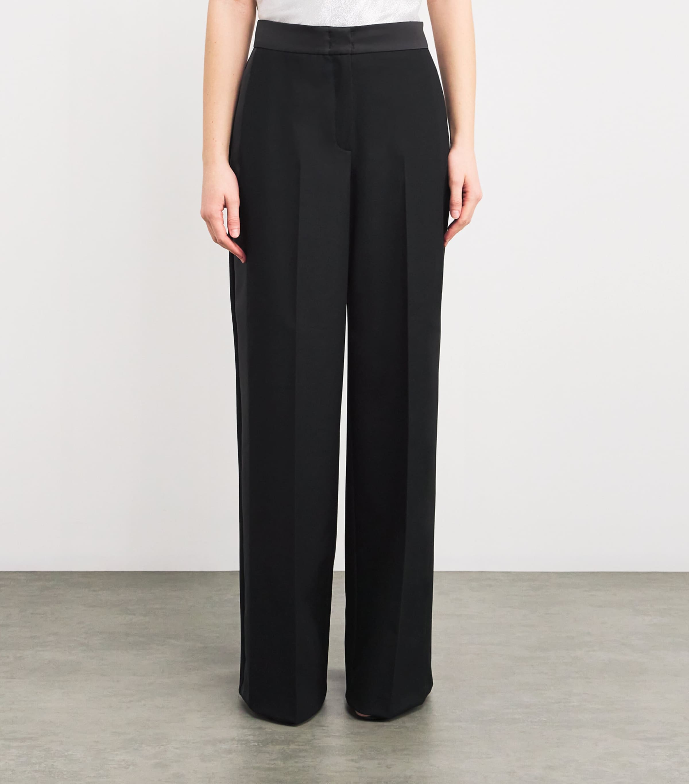 Twill Tuxedo Trousers BLACK Image 3