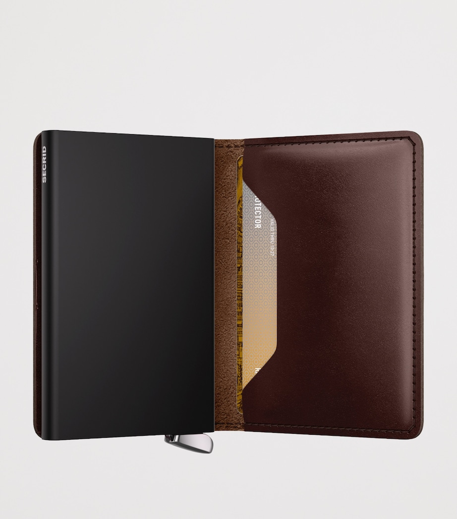 Leather Slimwallet DARK BROWN Image 2