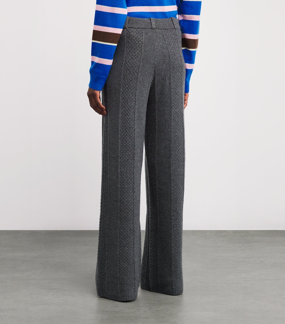 Wool-Cashmere Tailored Trousers CHARCOAL Image 4
