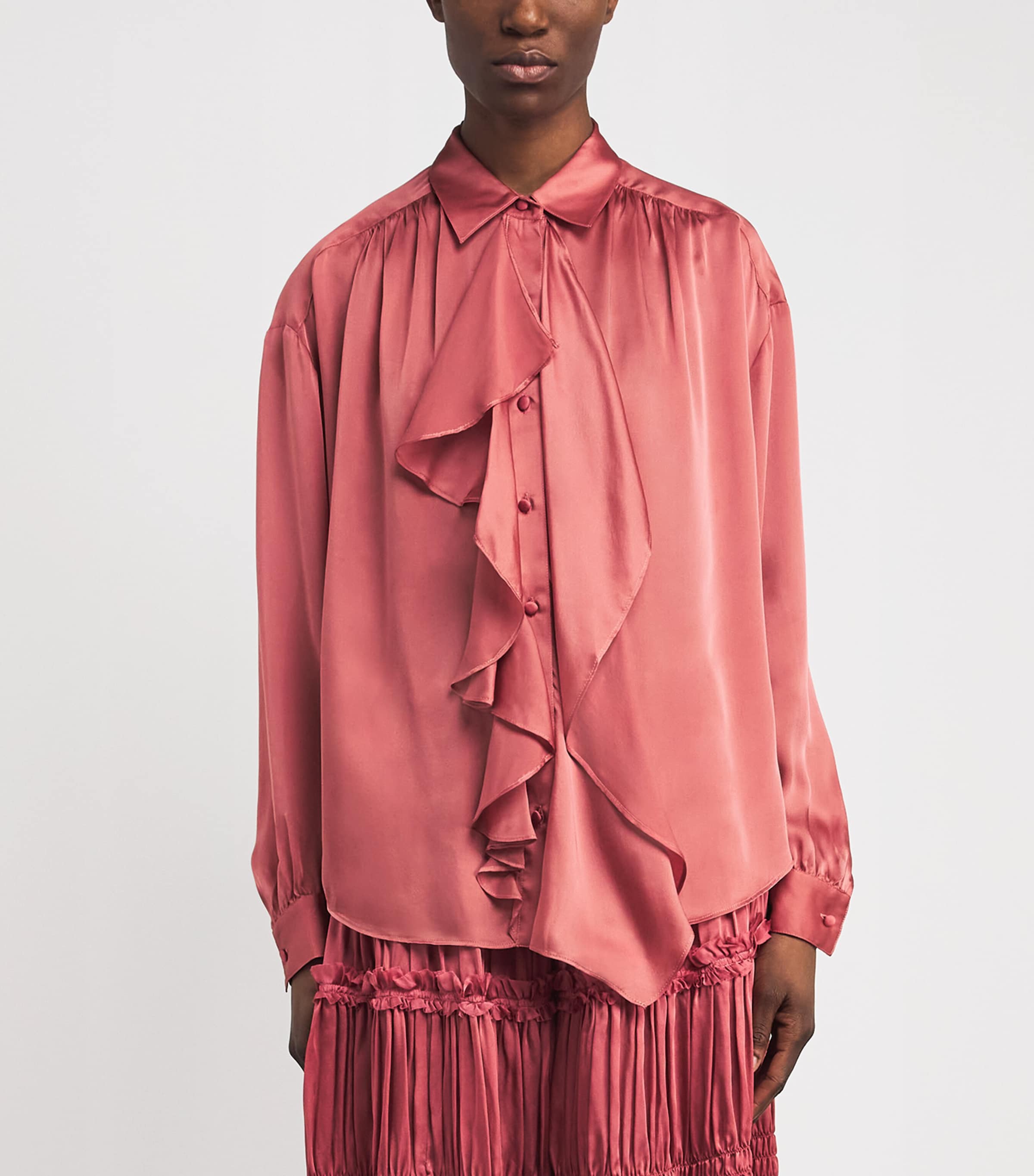 Silk Gesture Blouse ROSEWOOD Image 4