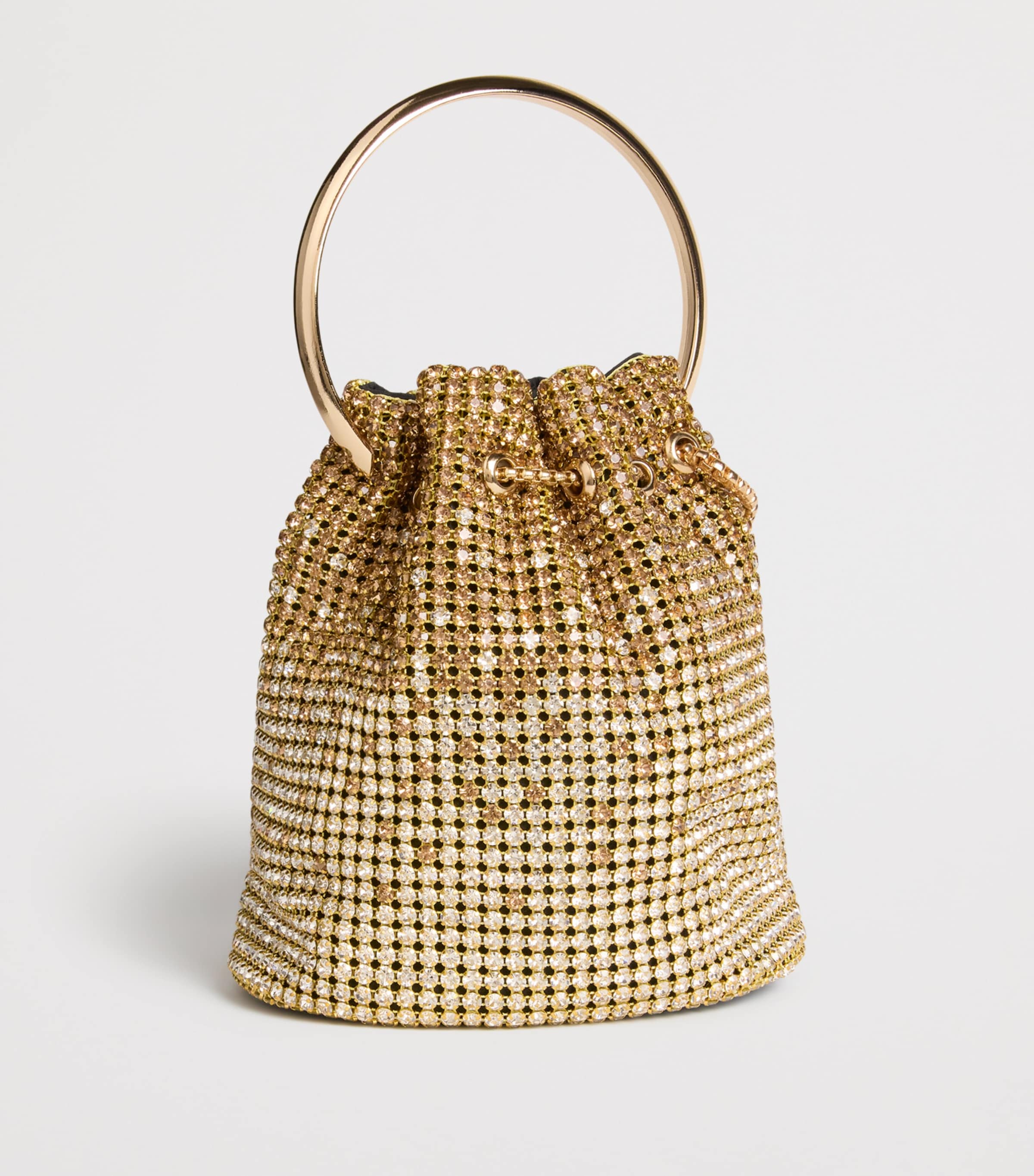 Diamond Pouch Top-Handle Bag M-GOLD Image 2