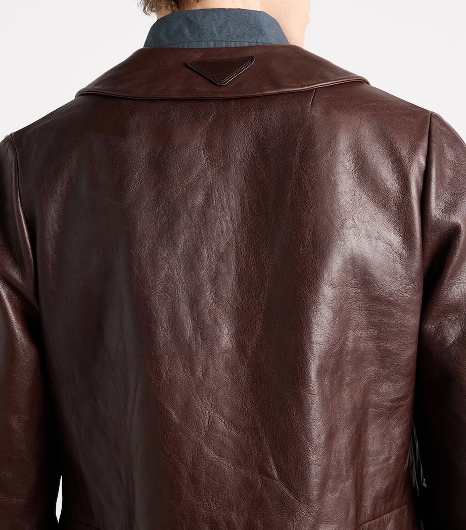 Leather Shirt Jacket F0201 Image 4
