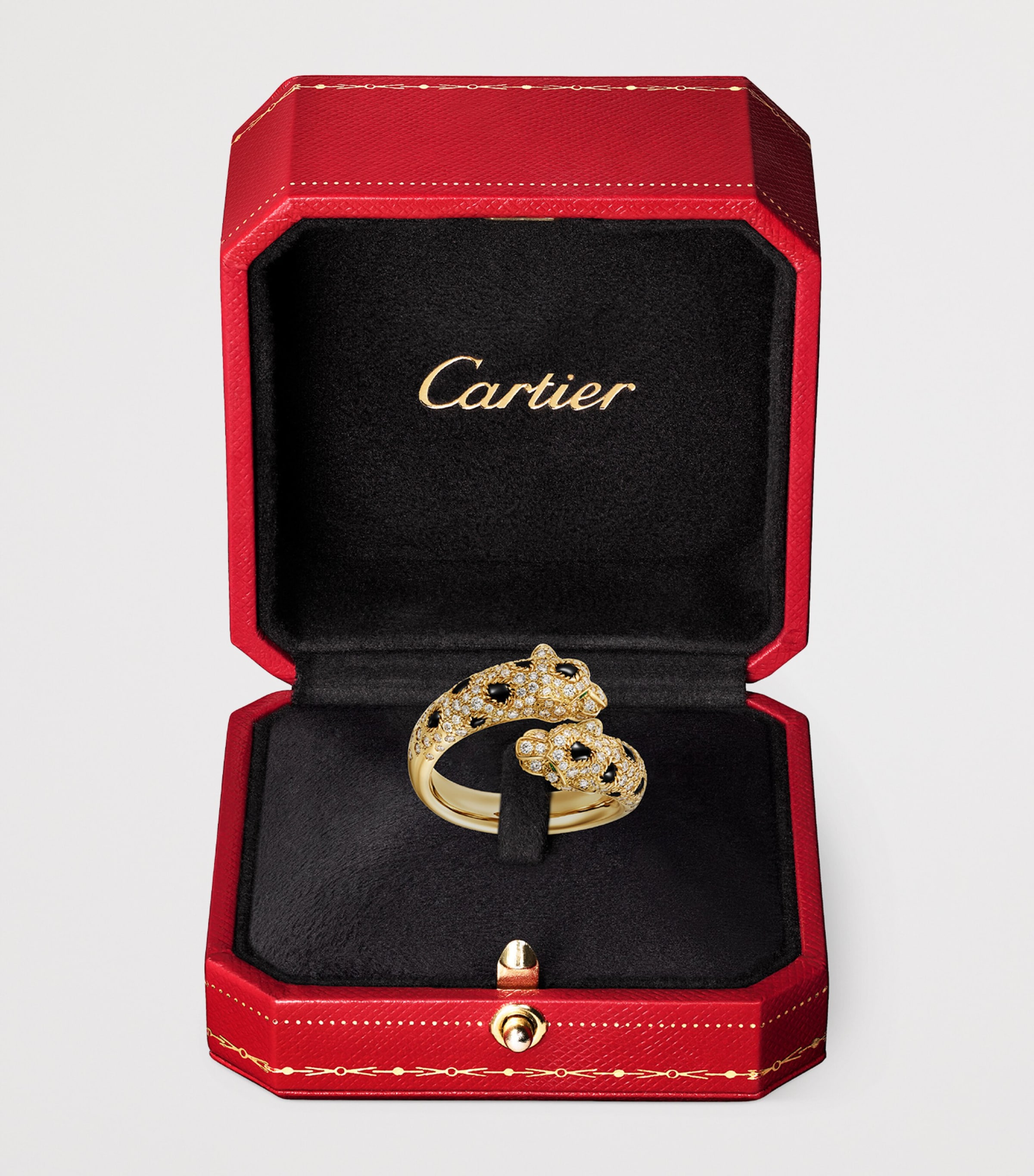 Yellow Gold, Diamond, Emerald and Onyx Panthère de Cartier Ring YELLOW GOLD Image 5