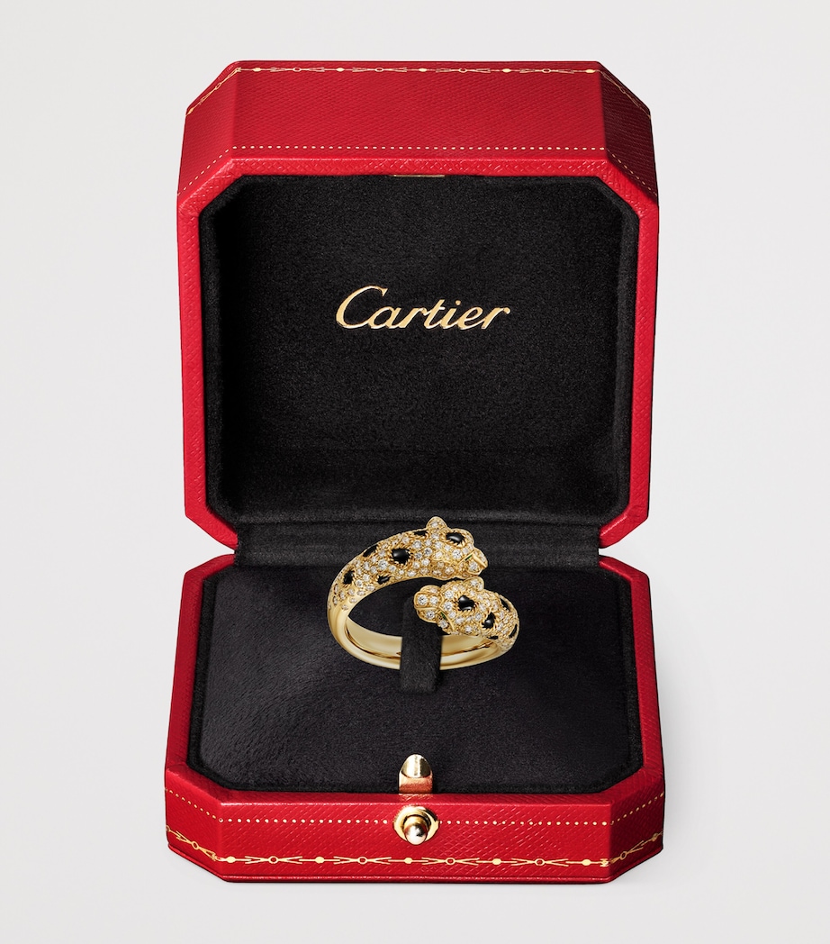 Yellow Gold, Diamond, Emerald and Onyx Panthère de Cartier Ring YELLOW GOLD Image 5