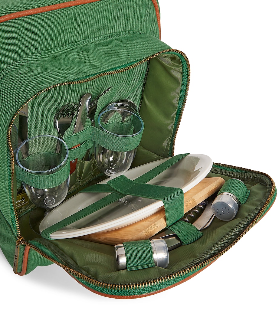 Logo Picnic Backpack for 2 GREEN Image 2