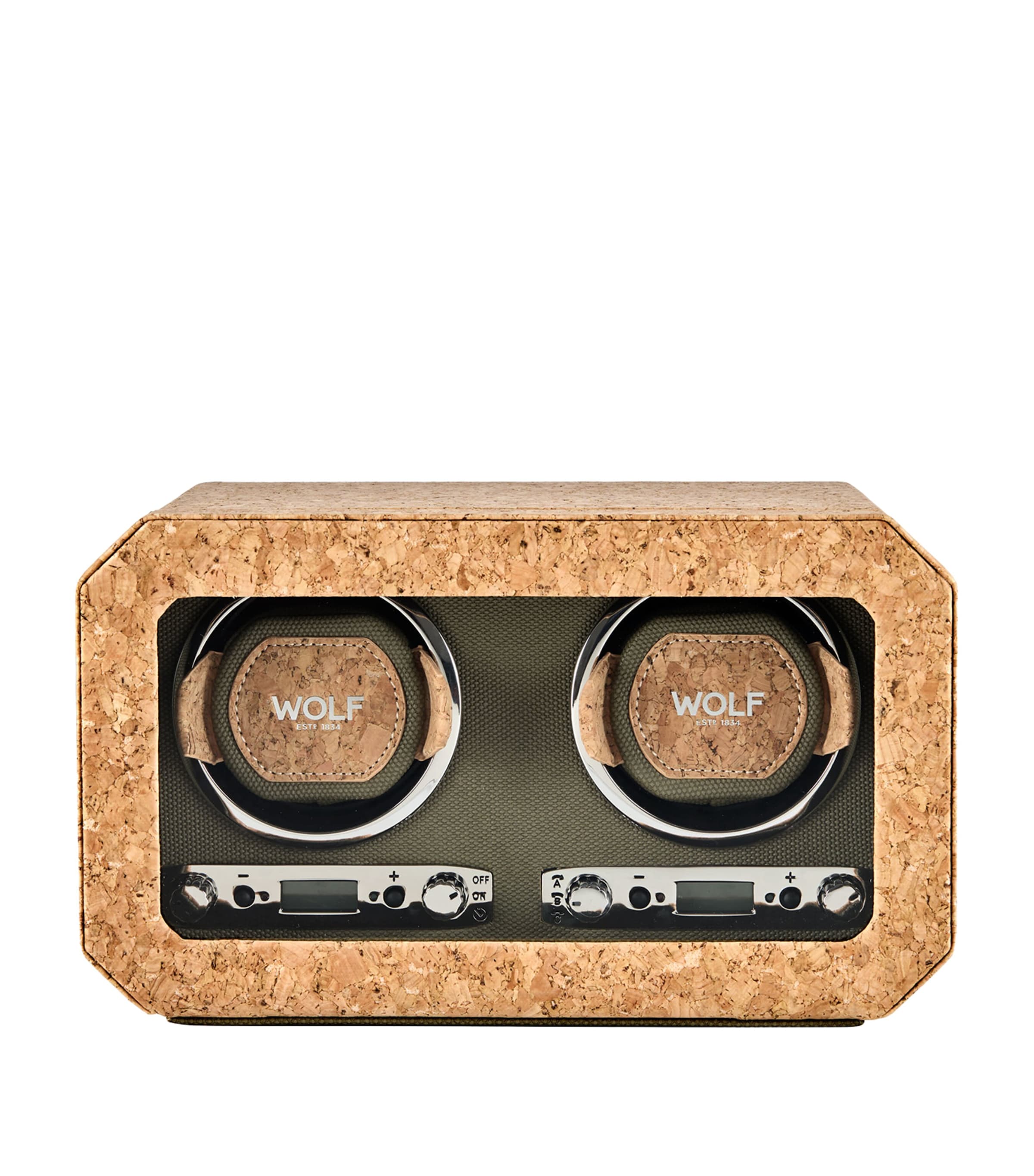 Wolf Cortica Double Watch Winder In Brown