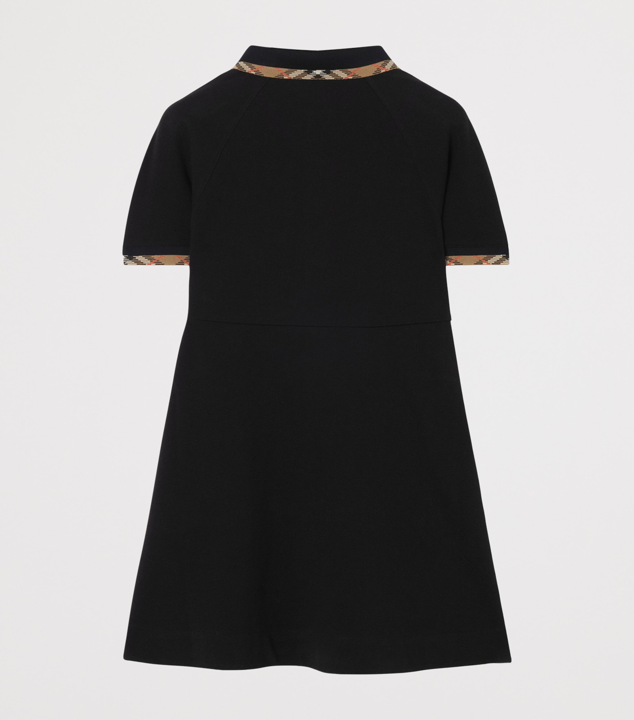Burberry Kids Cotton Polo Shirt Dress (4-12 Years) Black Image 2