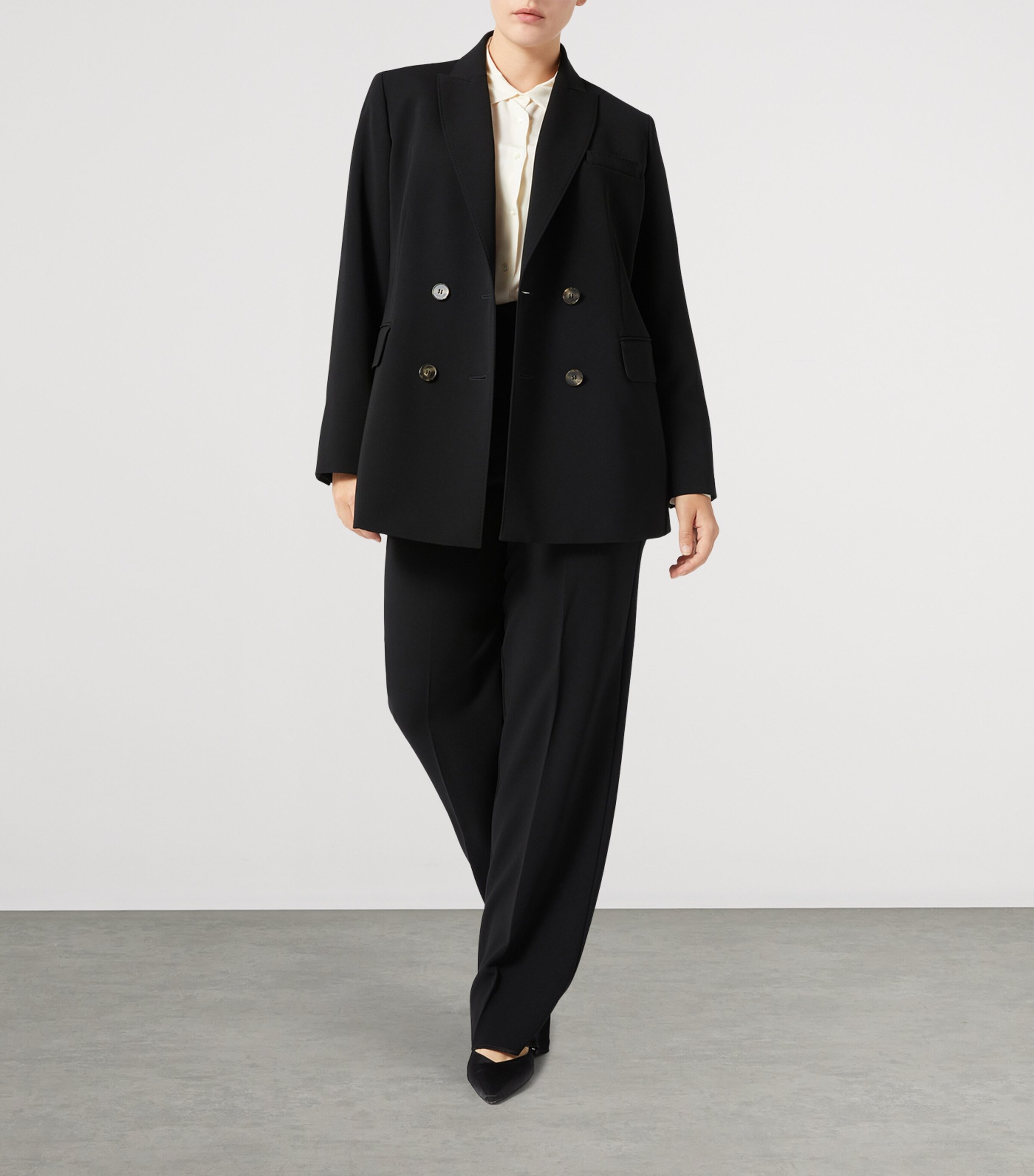 Cady Straight Trousers BLACK Image 4