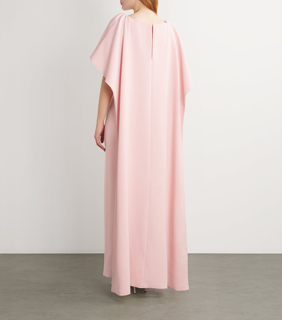 Crystal-Embellished Emory Cape Gown MAUVE Image 3