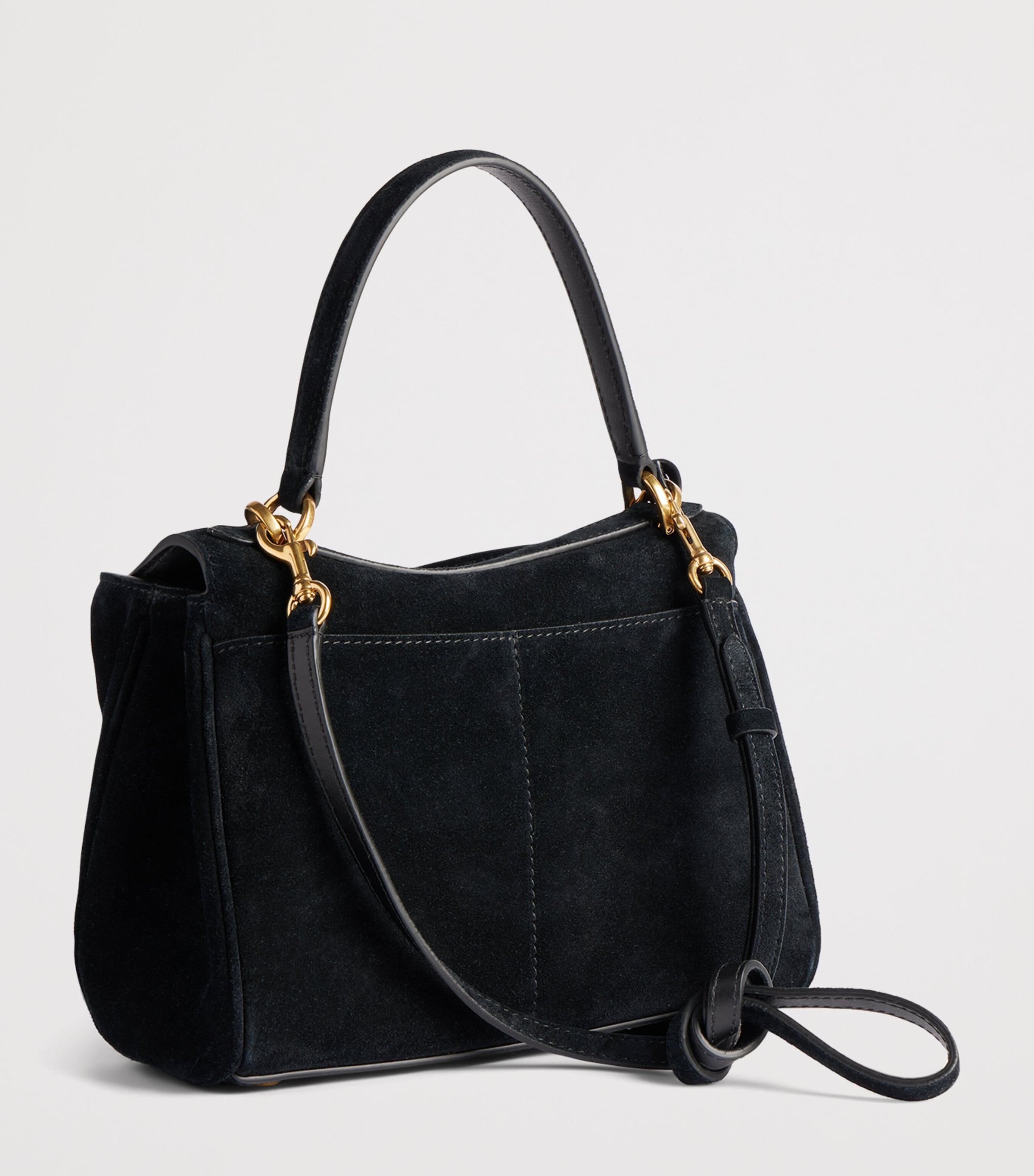 Balenciaga Womens Mini Suede Rodeo Top-Handle Bag Image 3