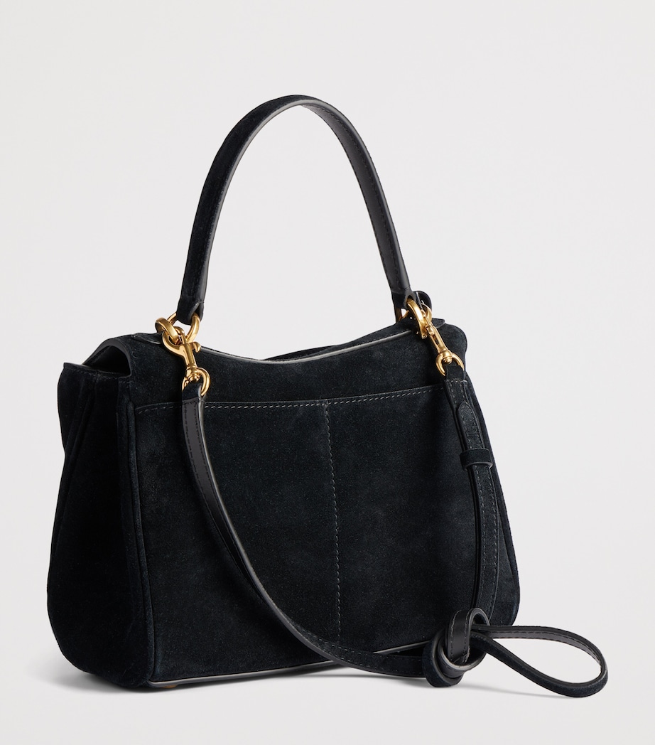 Balenciaga Womens Mini Suede Rodeo Top-Handle Bag Image 3
