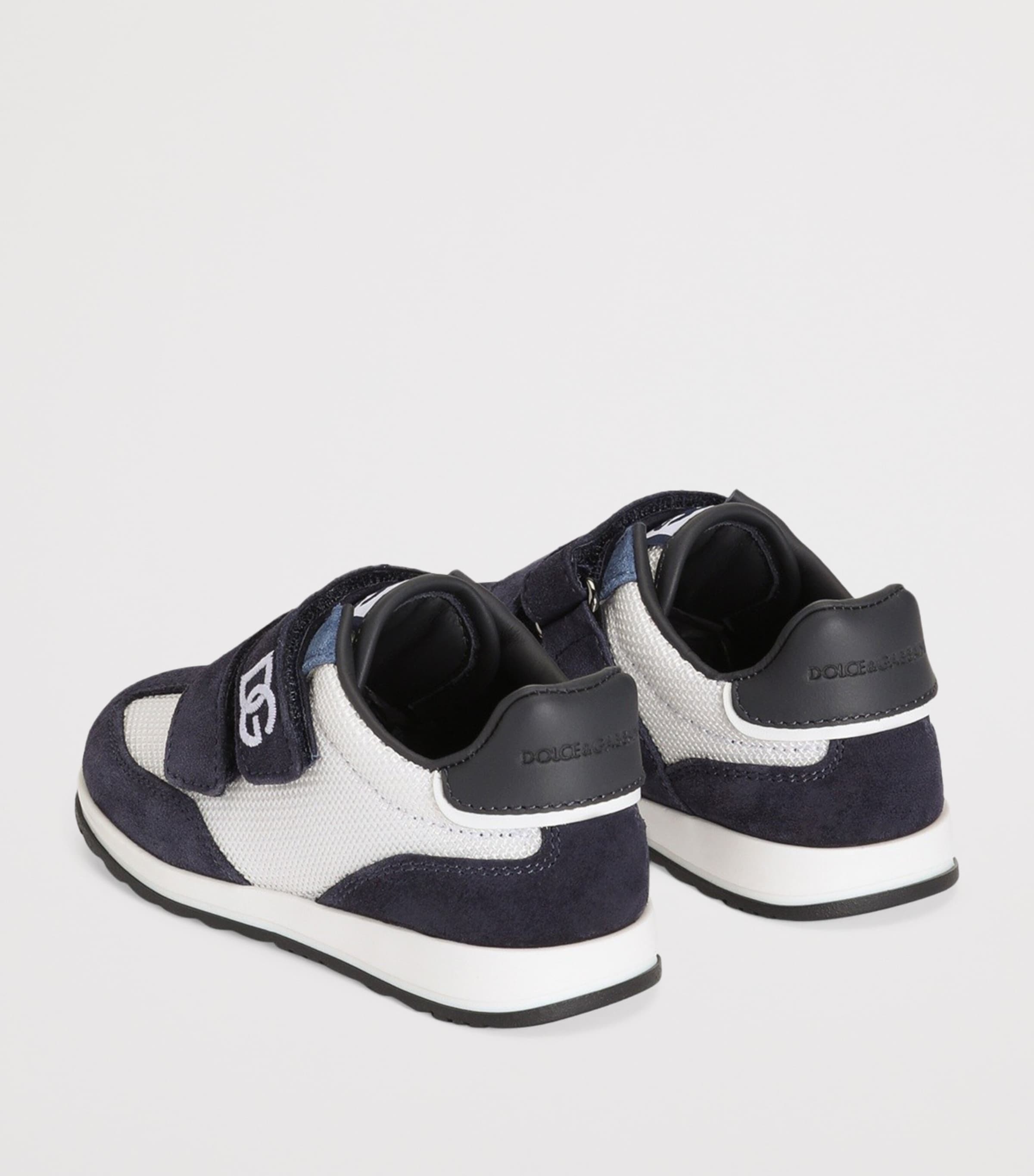 Dolce&Gabbana Kids DG Logo Sneakers White/blue Image 3