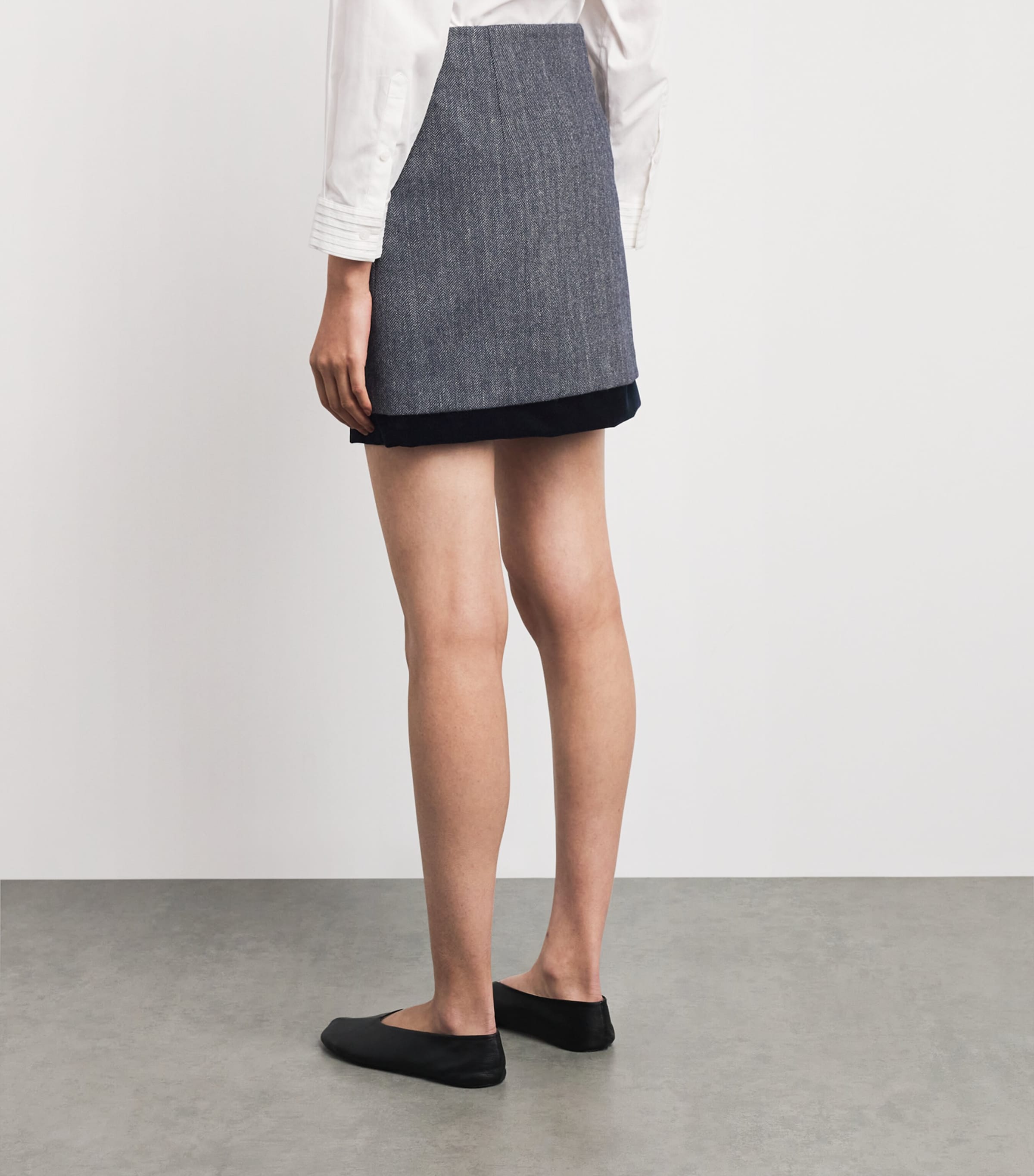 Claudie Pierlot Womens Wool-Blend Tweed Mini Skirt Dual Color Image 5