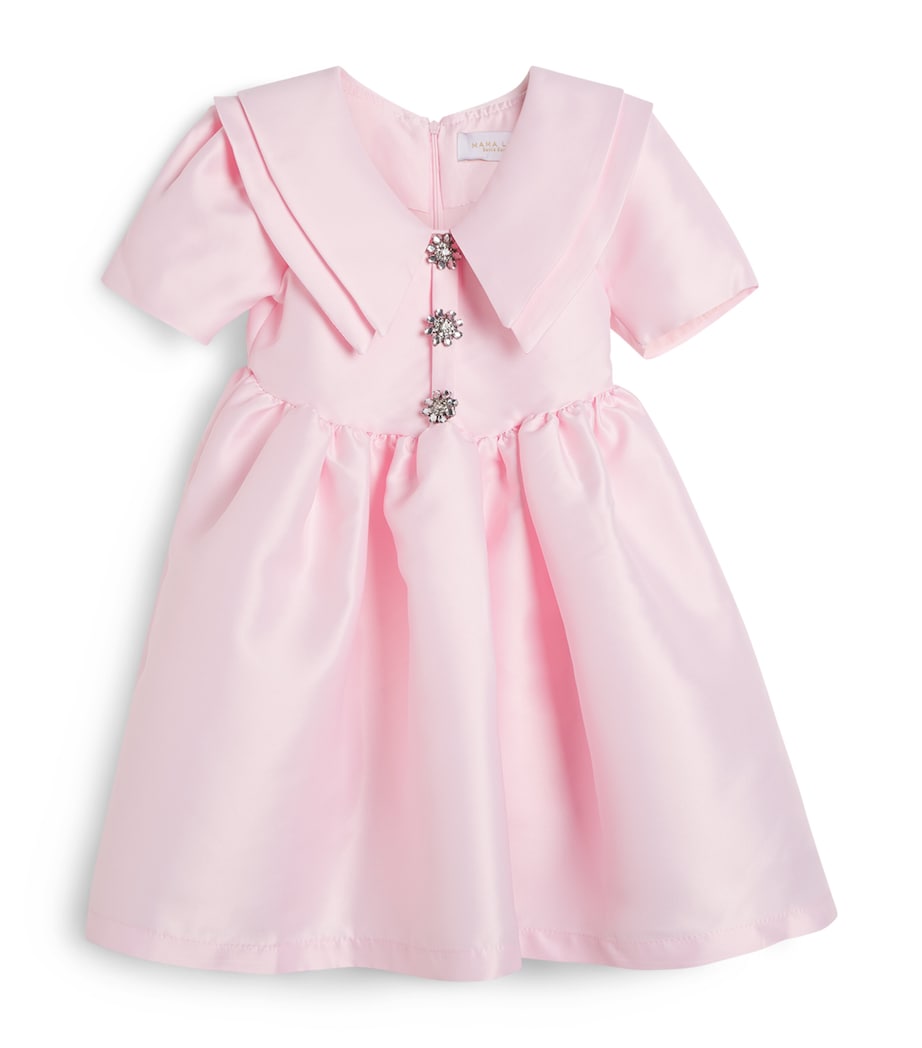 Mama Luma Brooch-Detail Dress (3-12 Years) Pink Image 1