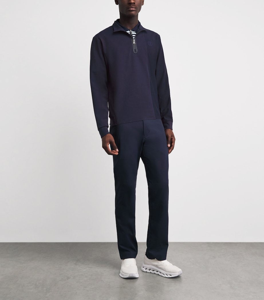 Bogner Mens Cotton-Blend Connor Quarter-Zip Sweatshirt Image 2