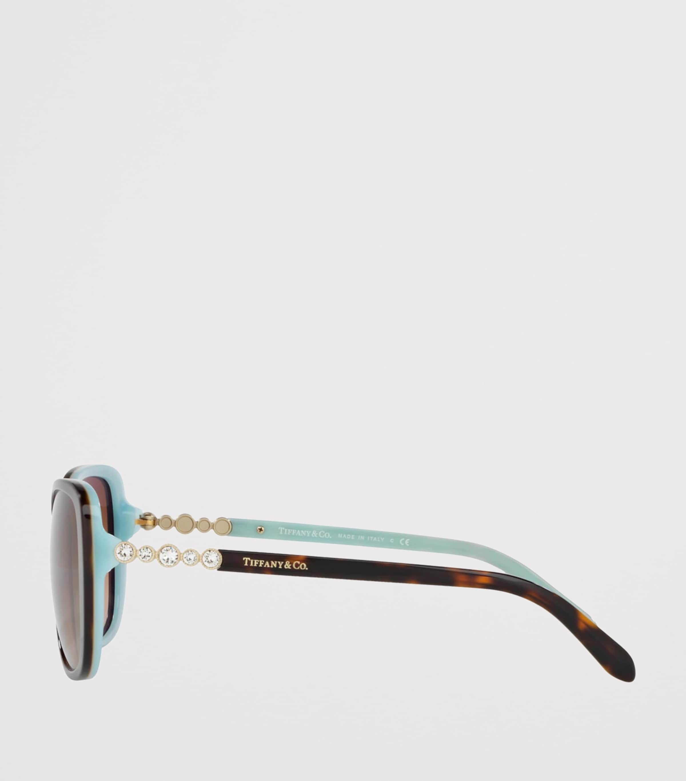 Tiffany & Co. Blue Acetate TF4121B Round Sunglasses | Harrods UK