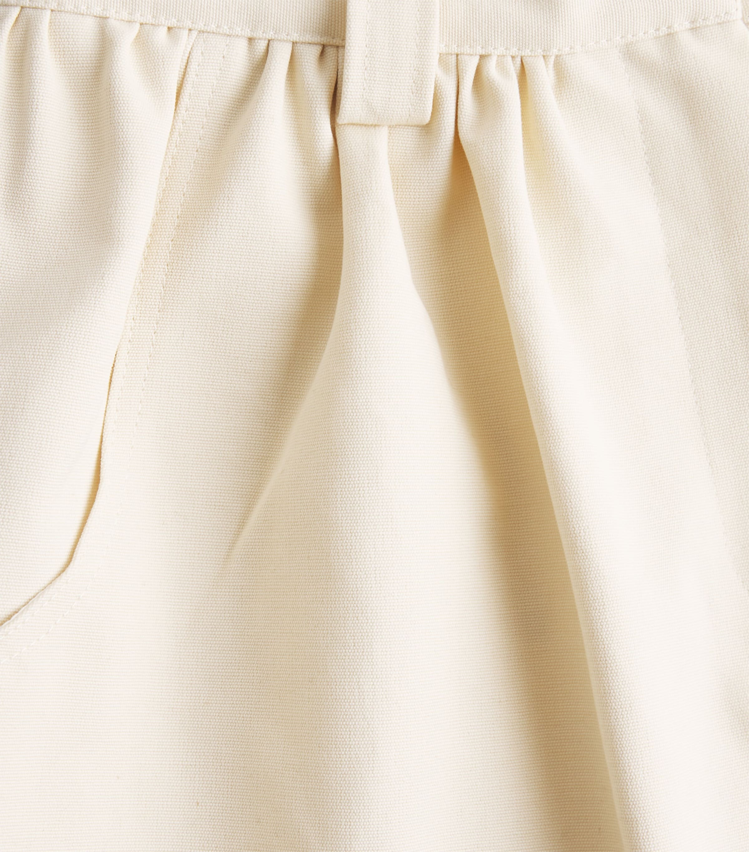 Maje Womens Cotton Canvas Skort Ecru Image 6