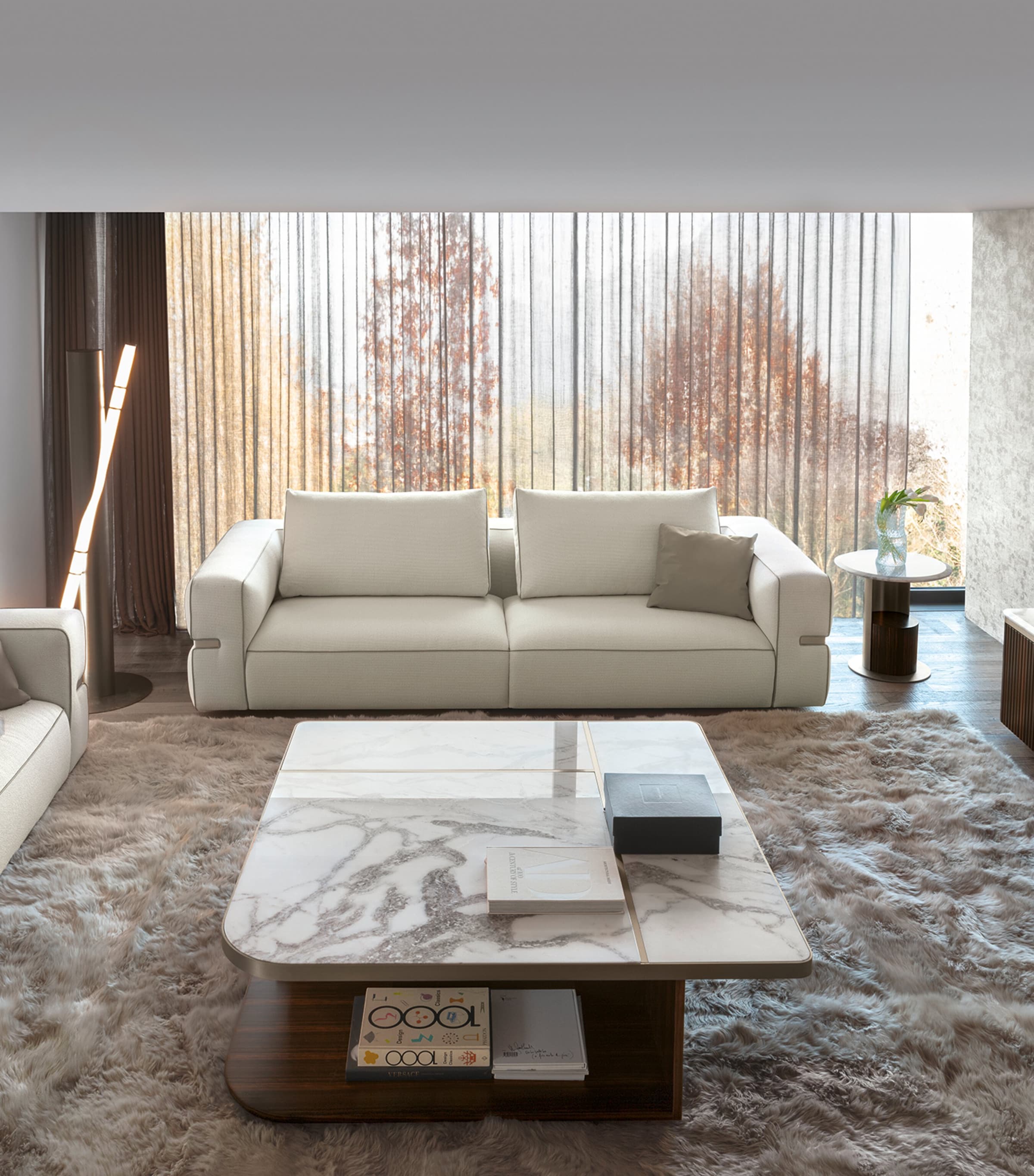 Luxor Cocktail Table WHITE Image 2