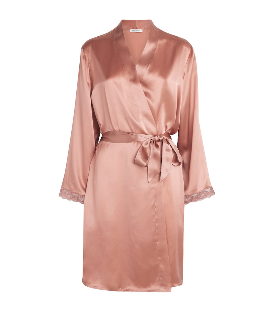 Silk-Blend Love Me Robe 469 SMOKEY PINK Image 1
