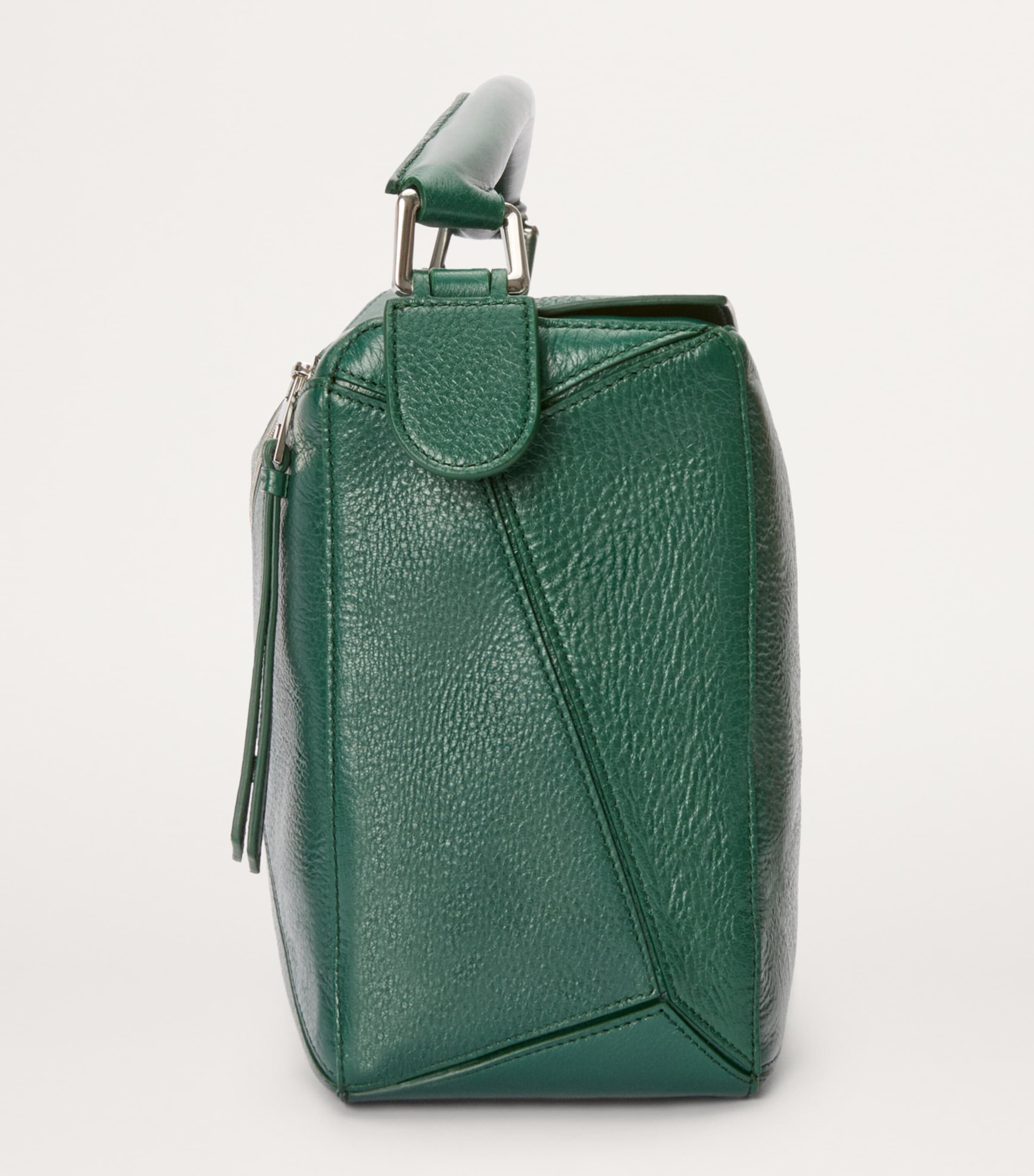 LOEWE Green Large Leather Puzzle Top-Handle Bag | Harrods US