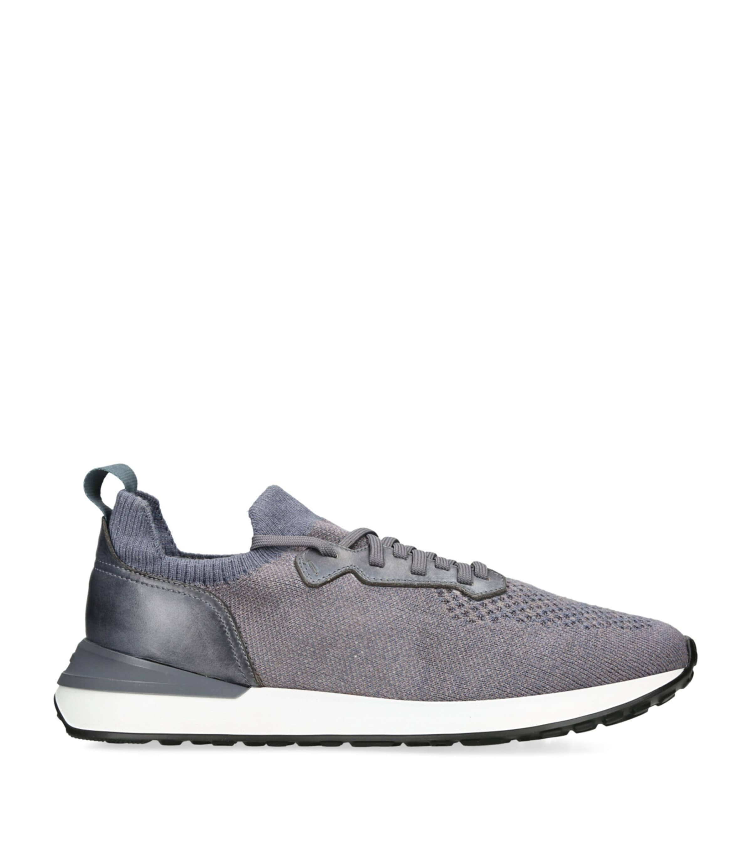 Magnanni Mens Grey Grafton Knitted Low-top Trainers In Grey