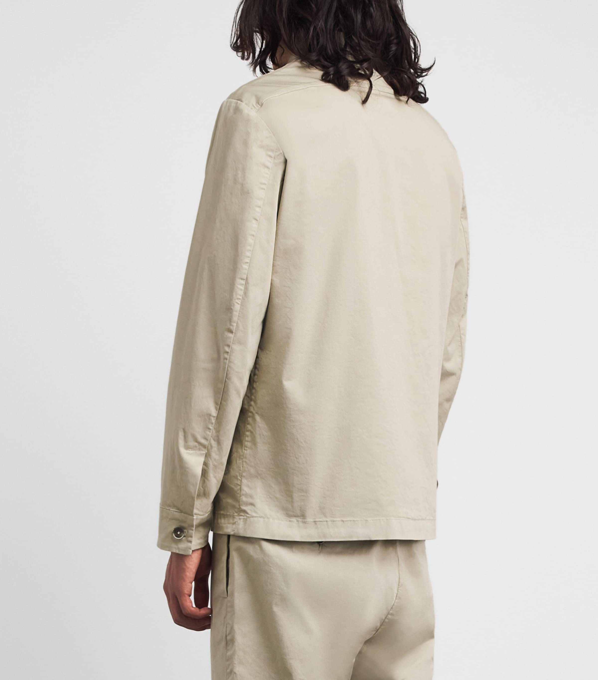 Barena Mens Cotton Lightweight Overshirt Sasso Image 5