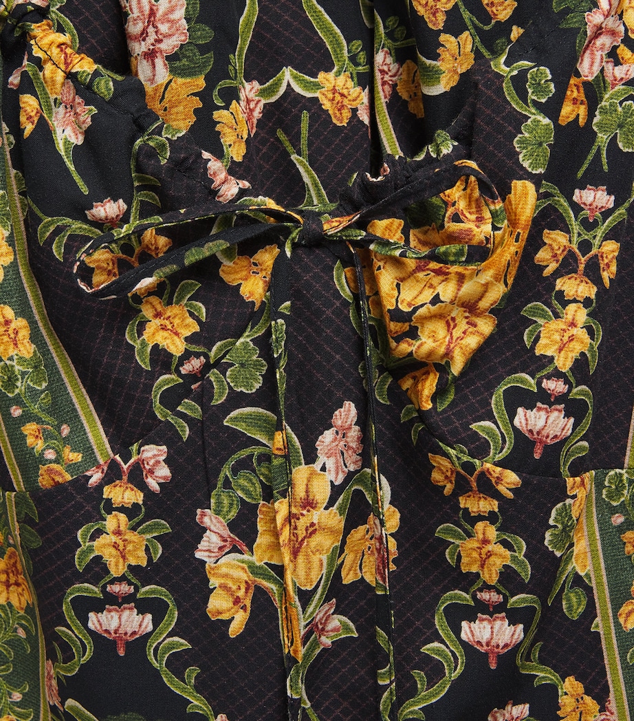 Floral Azulejo Cordillera Maxi Dress MULTICOLOR Image 6