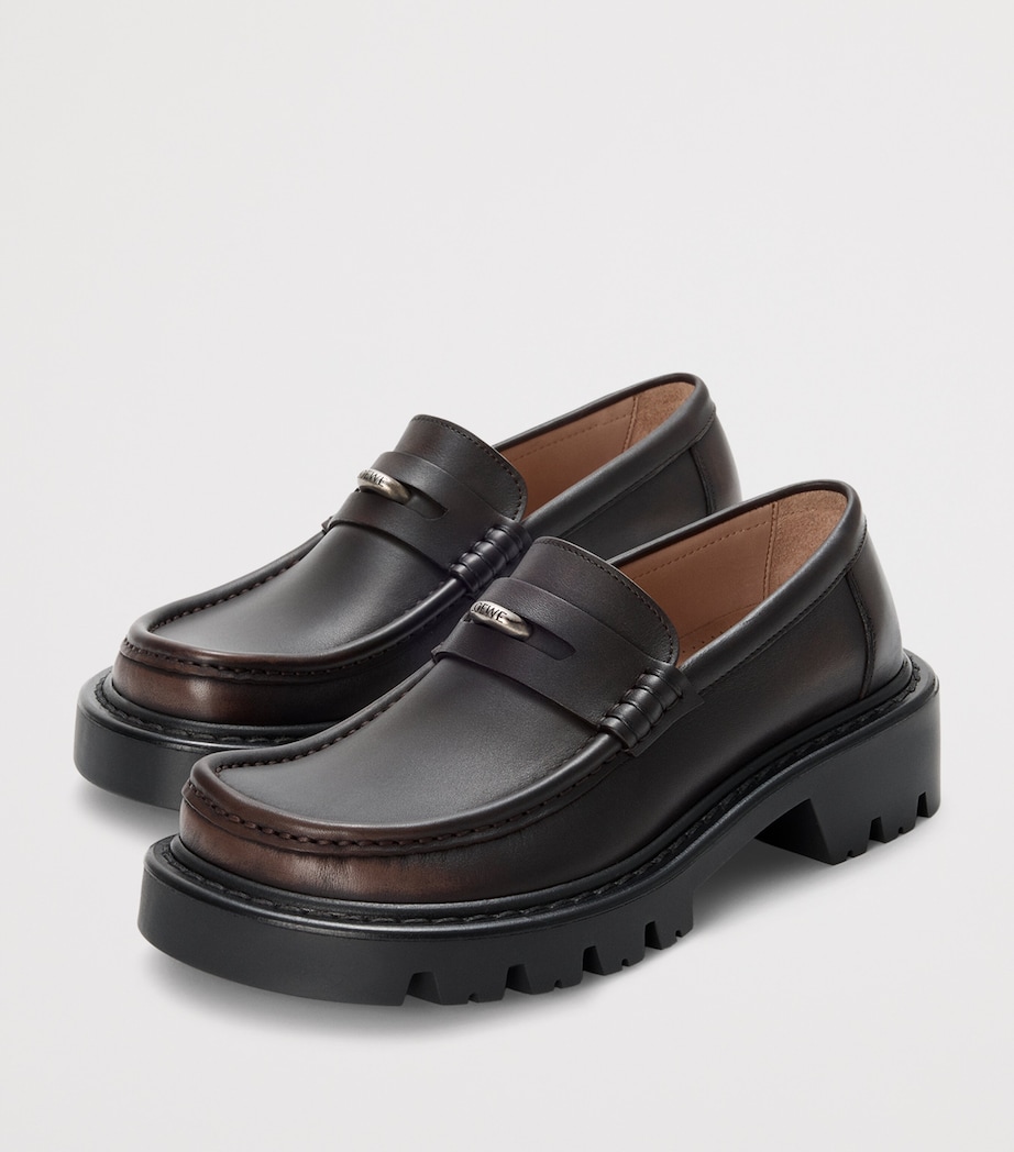 Leather Sierra Loafer DARK BROWN Image 3