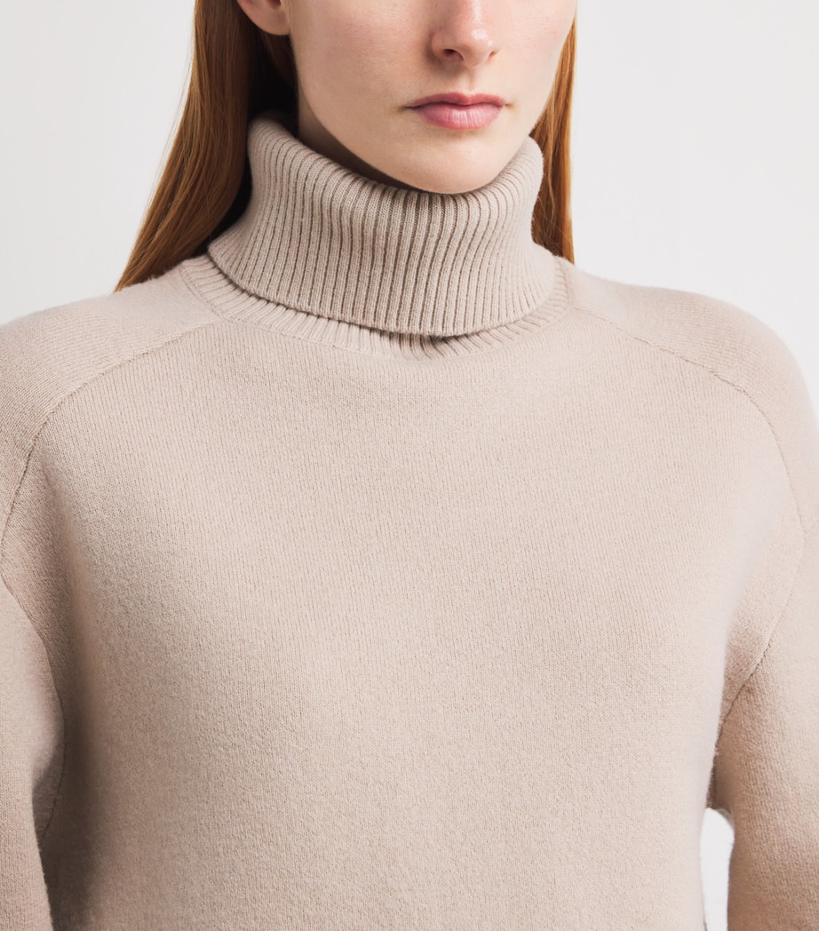 Merino Wool Rollneck Sweater A2048 Image 6