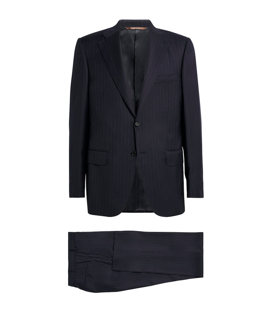 Wool Pinstripe 2-Piece Suit 345 Image 1