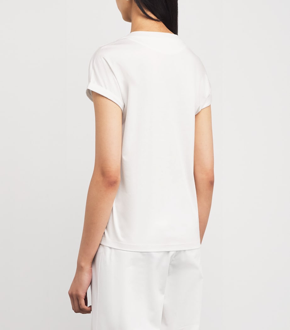 Cotton Chest-Pocket T-Shirt BIANCO, ROSA Image 4