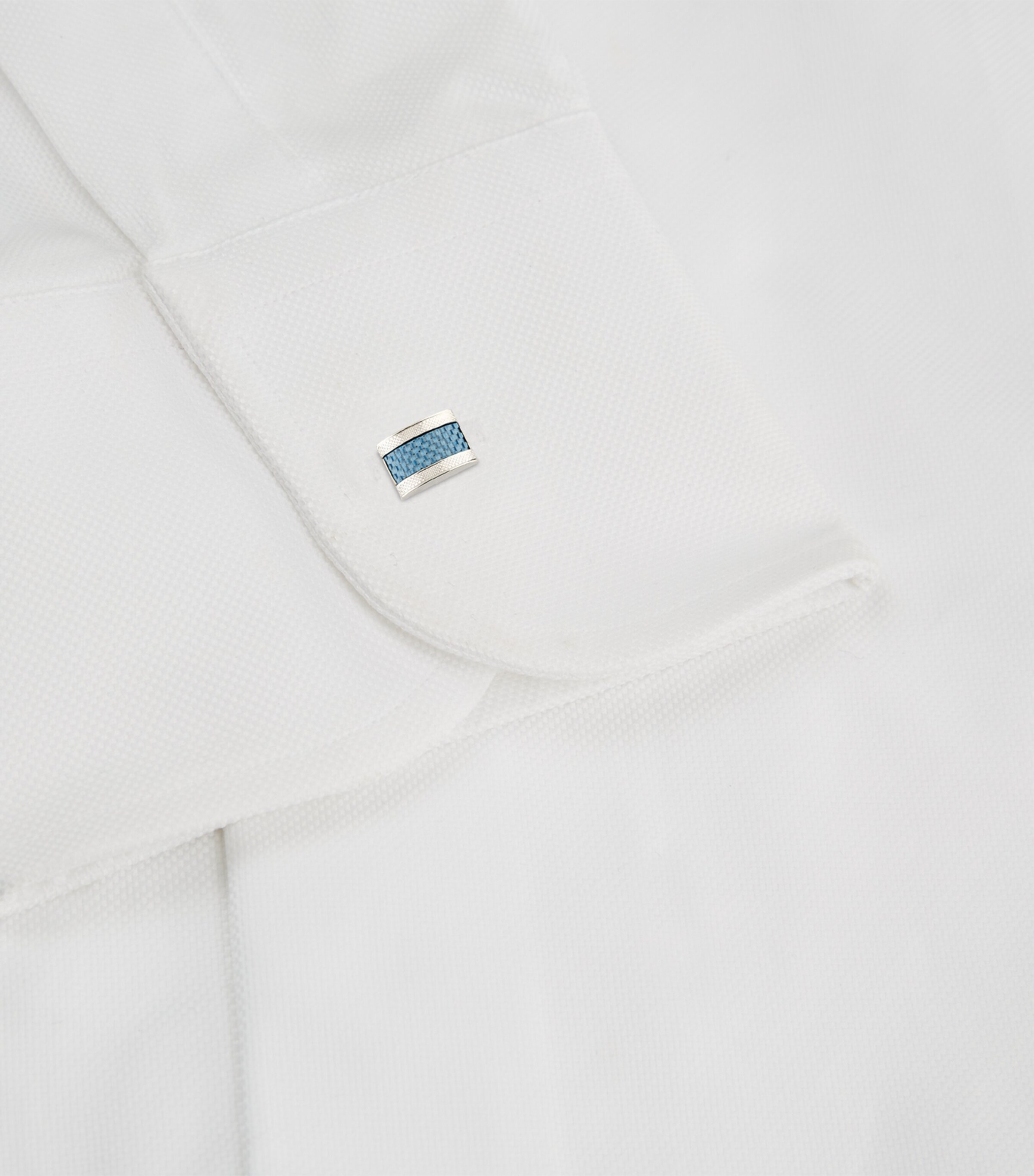 Palladium-Plated D-Shaped Cufflinks SILVER Image 10