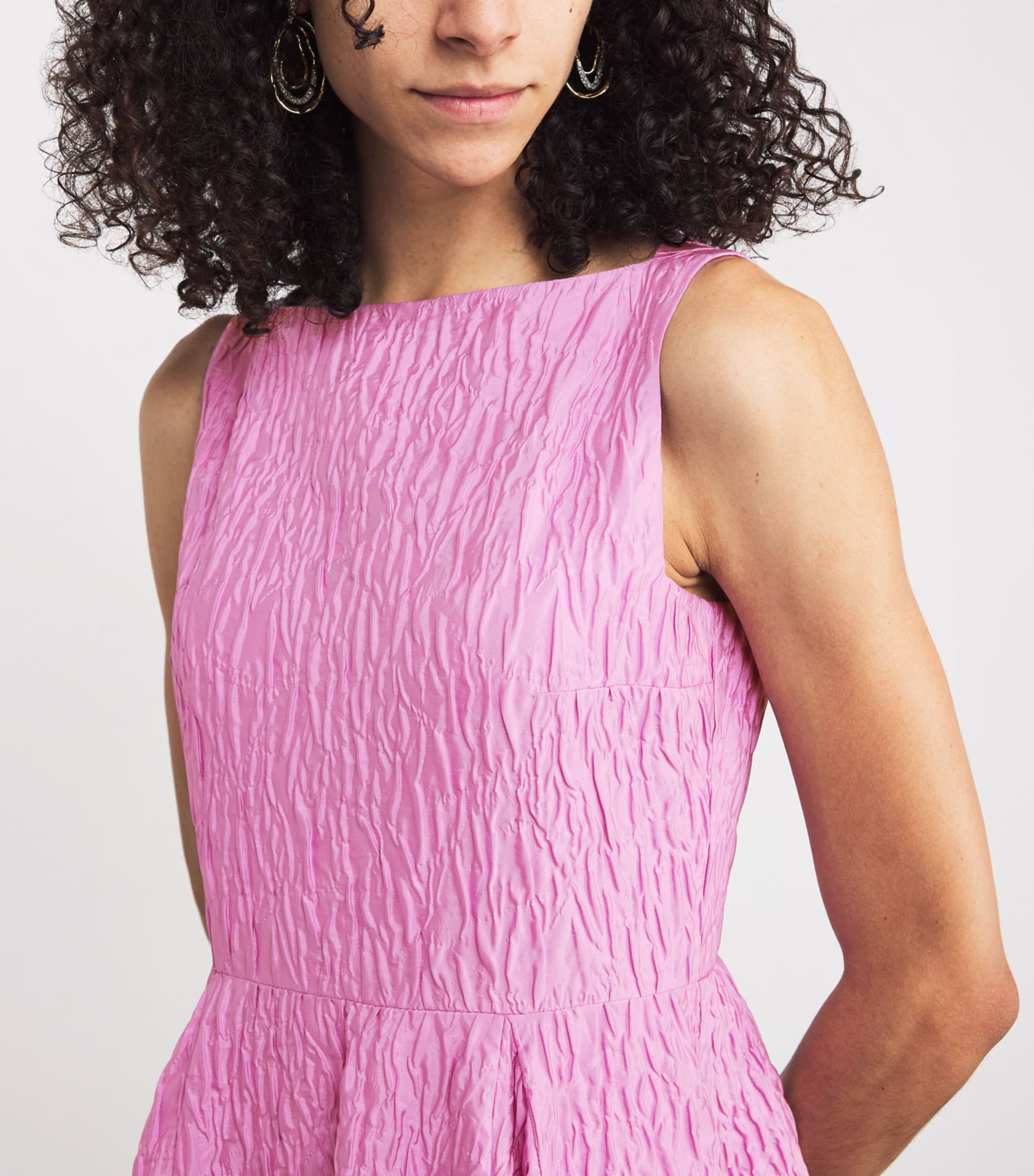 Cloqué Tera Midi Dress BLUSH Image 4