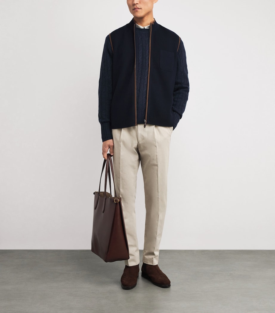 Cotton Twill Atrani Trousers STONE Image 2