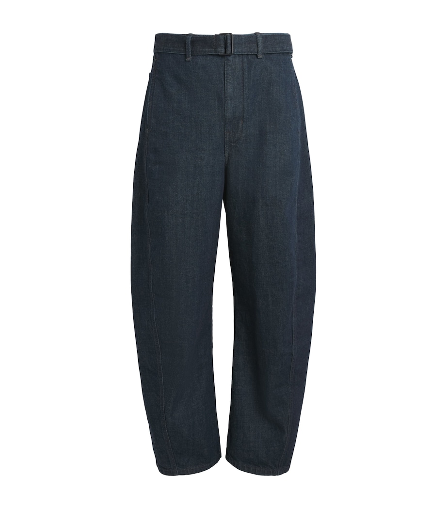 Lemaire Mens Twisted Belted Jeans Denim Indigo/ Image 1