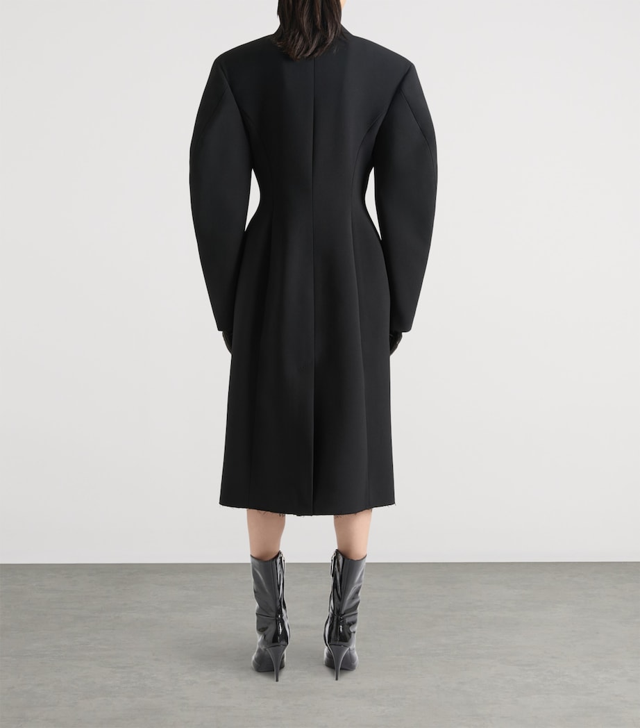 Wool-Blend Coat BLACK Image 3