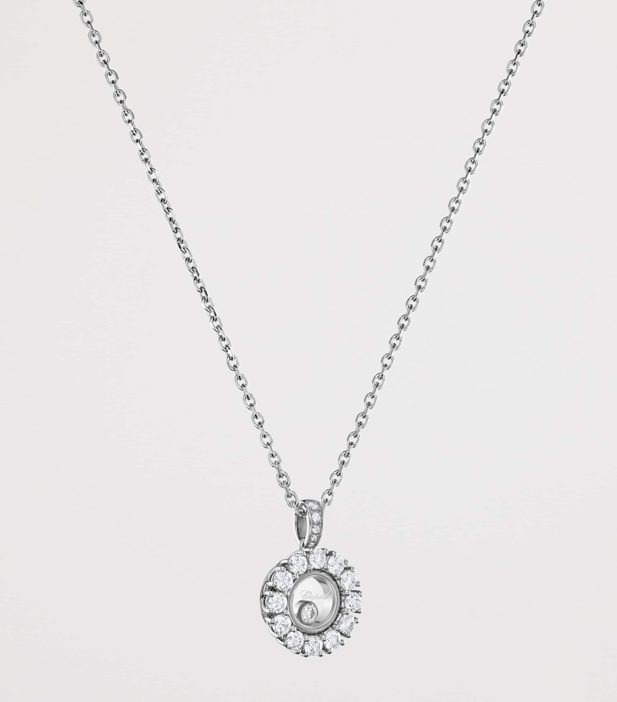 White Gold and Diamond Happy Diamonds Icons Joaillerie Necklace 18K WHITE GOLD Image 3