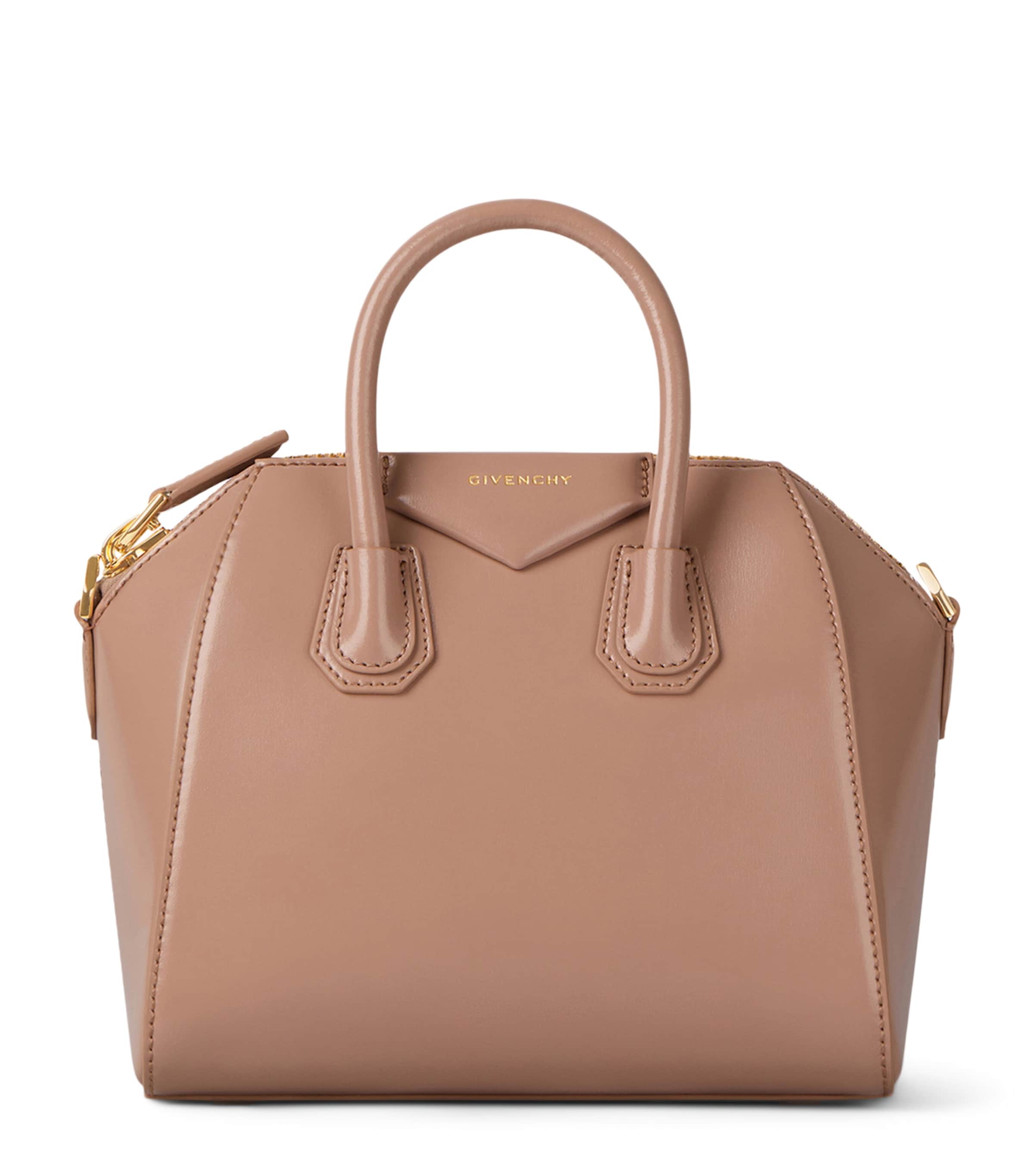 Mini Leather Antigona Top-Handle Bag BLUSH PINK Image 1
