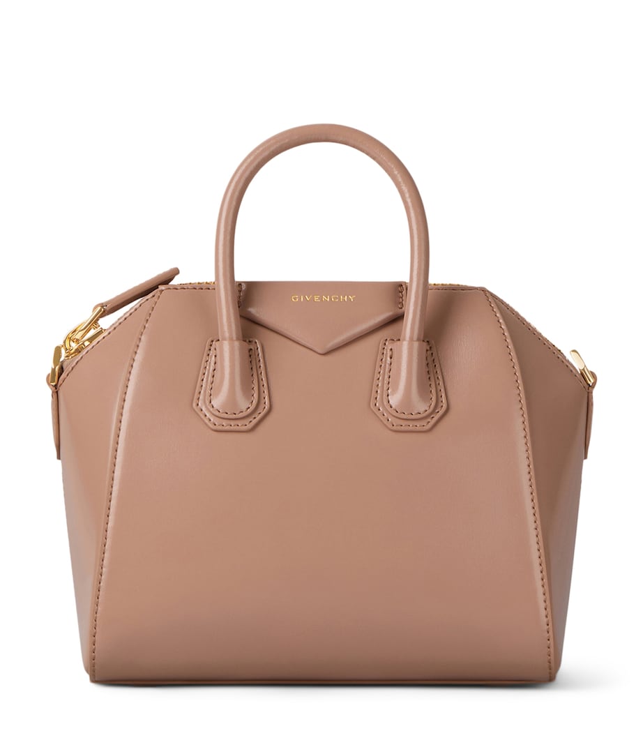 Mini Leather Antigona Top-Handle Bag BLUSH PINK Image 1