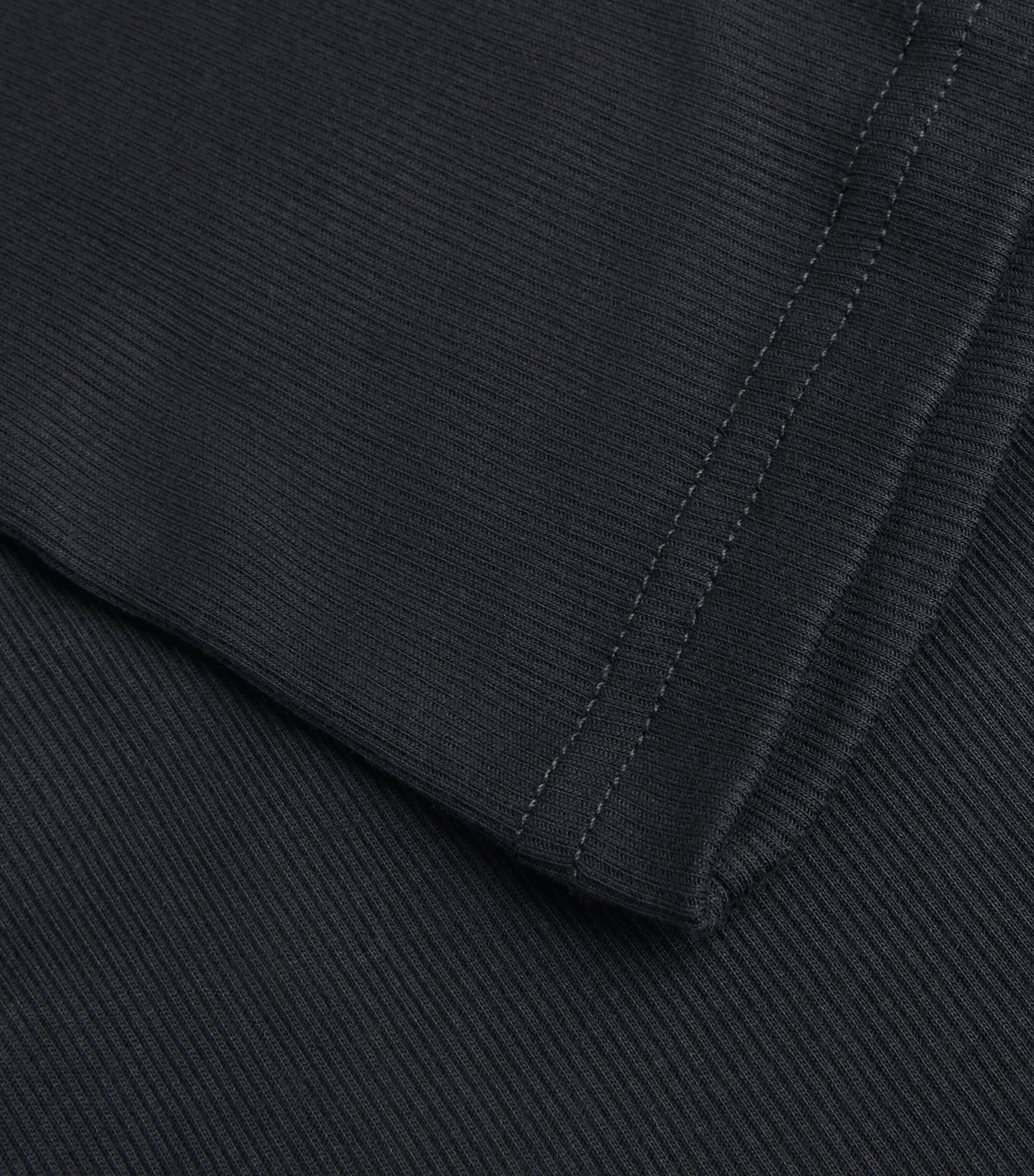 Cotton-Blend Vest 002 BLACK Image 5