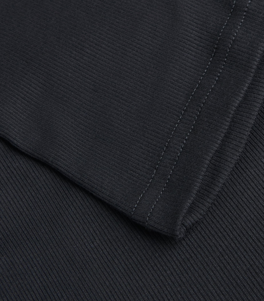 Cotton-Blend Vest 002 BLACK Image 5