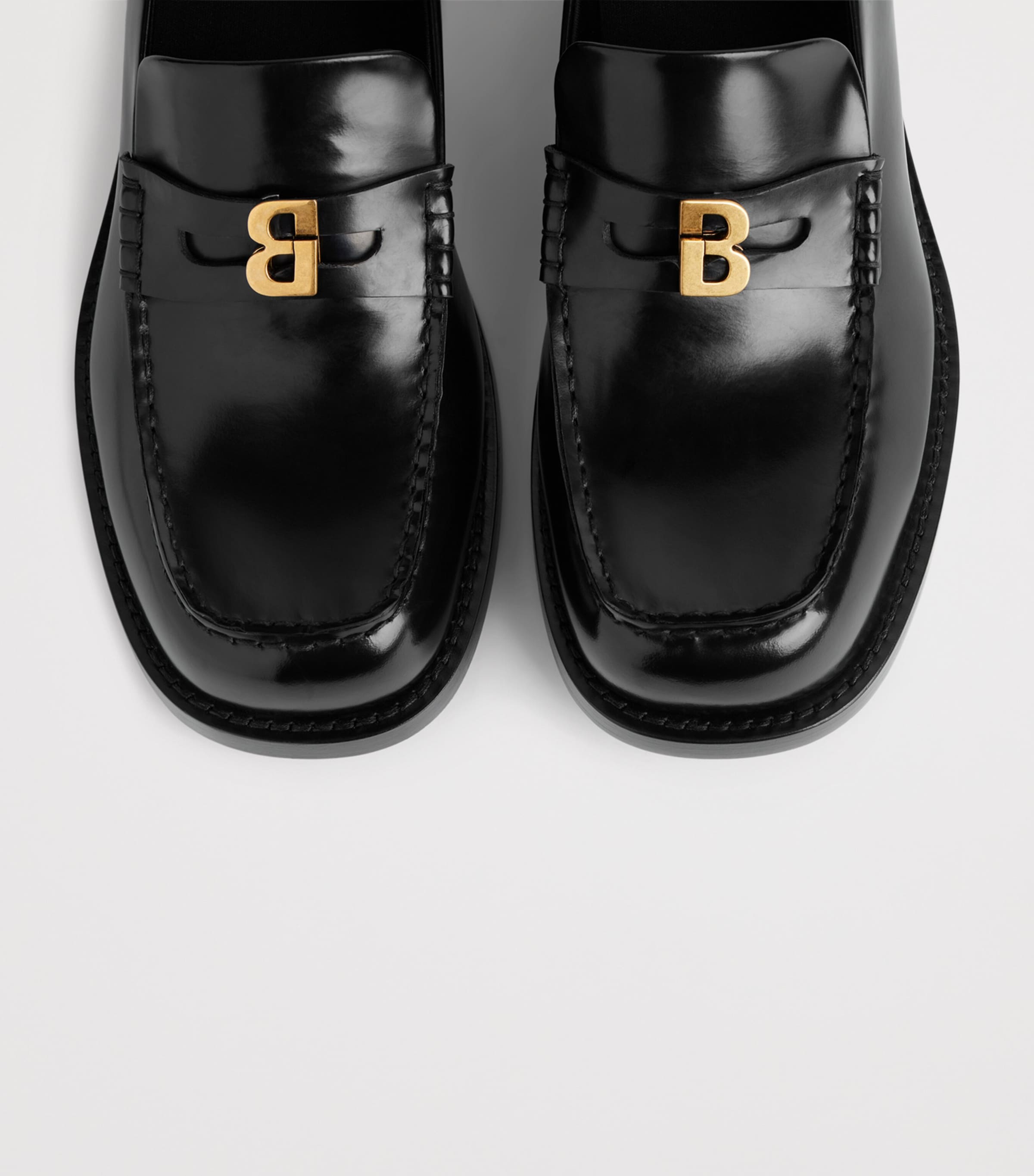 Balenciaga Leather Comfy Loafers Image 5