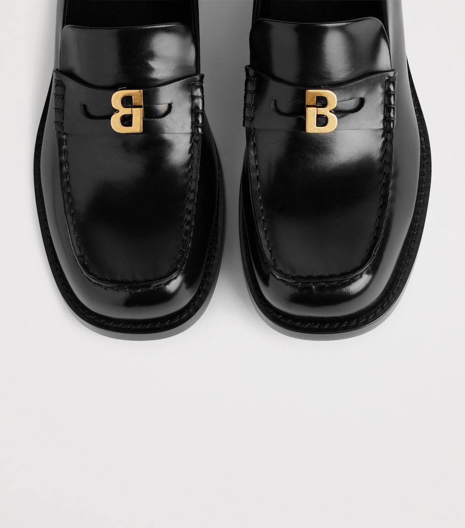 Balenciaga Leather Comfy Loafers Image 5