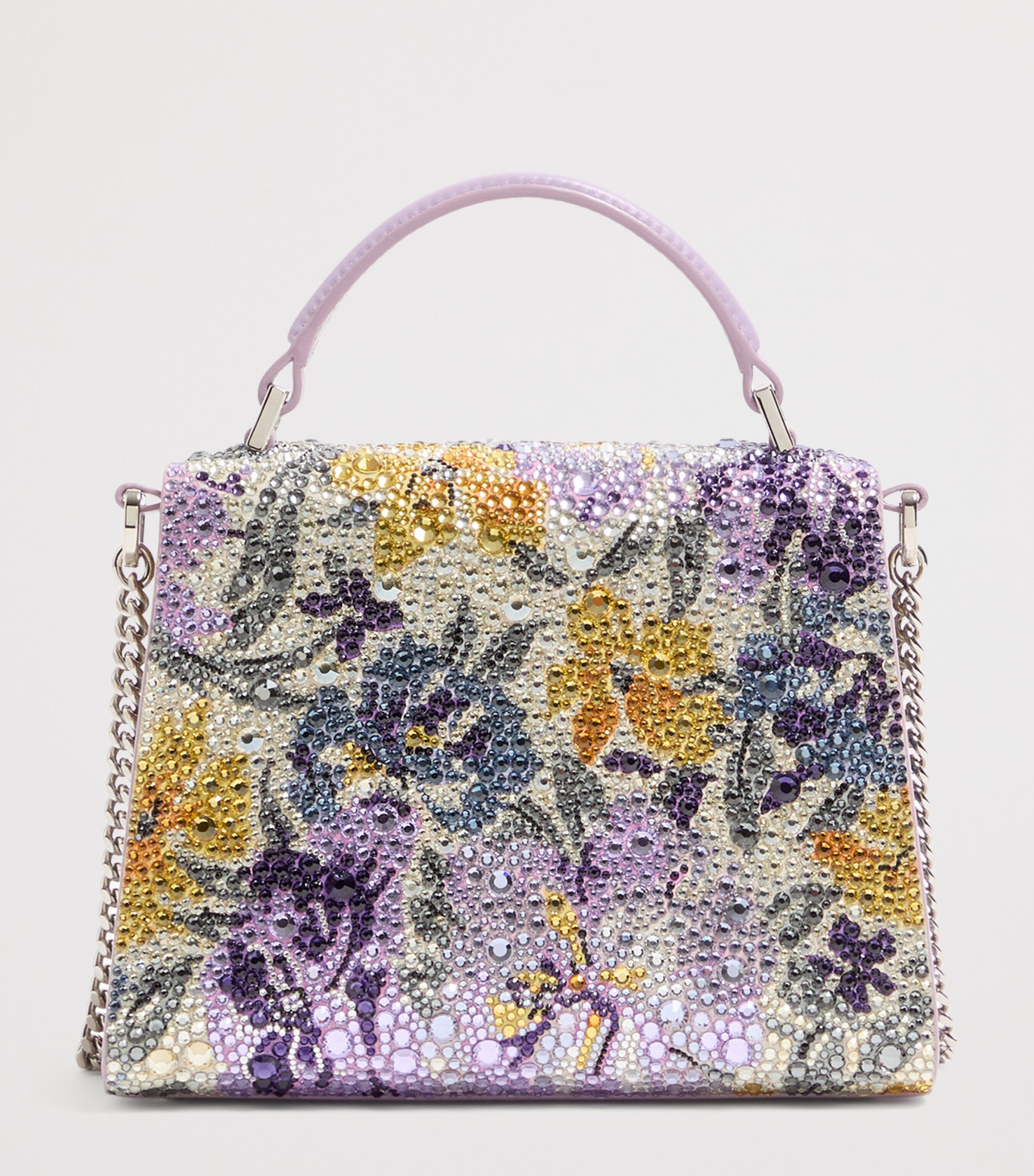 Valentino Garavani Mini Leather Embellished VSLING Top-Handle Bag Dak Image 4